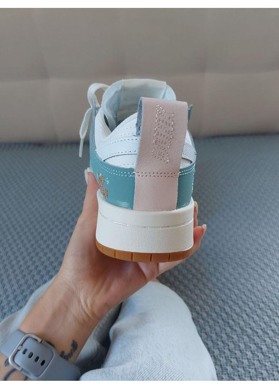 Белые демисезонные кроссовки мужские nike dunk low disrupt mint найк сб данк No Brand