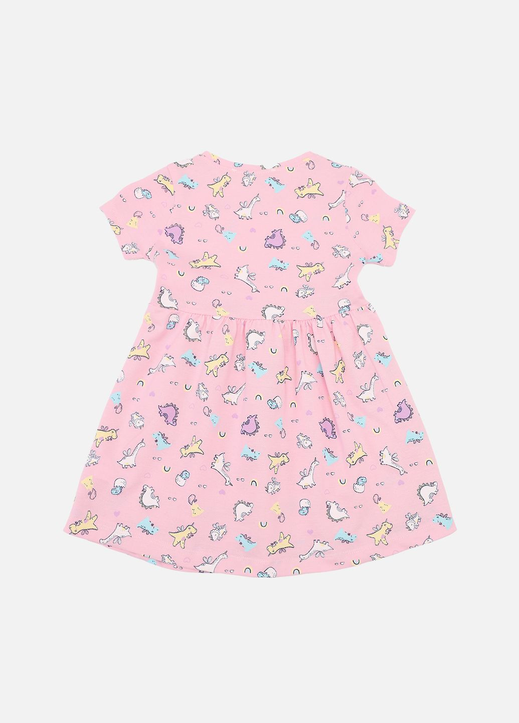 Светло-розовое платье приталенное для девочки цвет светло-розовый цб-00276052 Yuki (329296175)