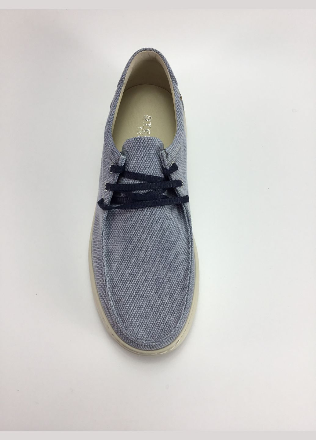 Голубые мужские мокасины голубые Stepter