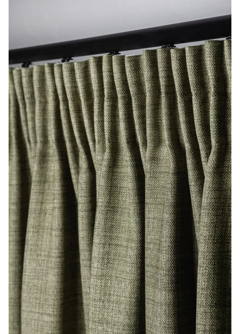 Димаут шторы (рогожка) 2шт. 3м х от 2,5м до 3м HYGG (370367432)