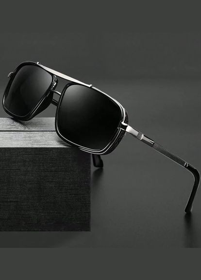 Мужские прямоугольные солнцезащитные металлические очки для повседневной носки, очки водительские для парня No Brand (326766797)