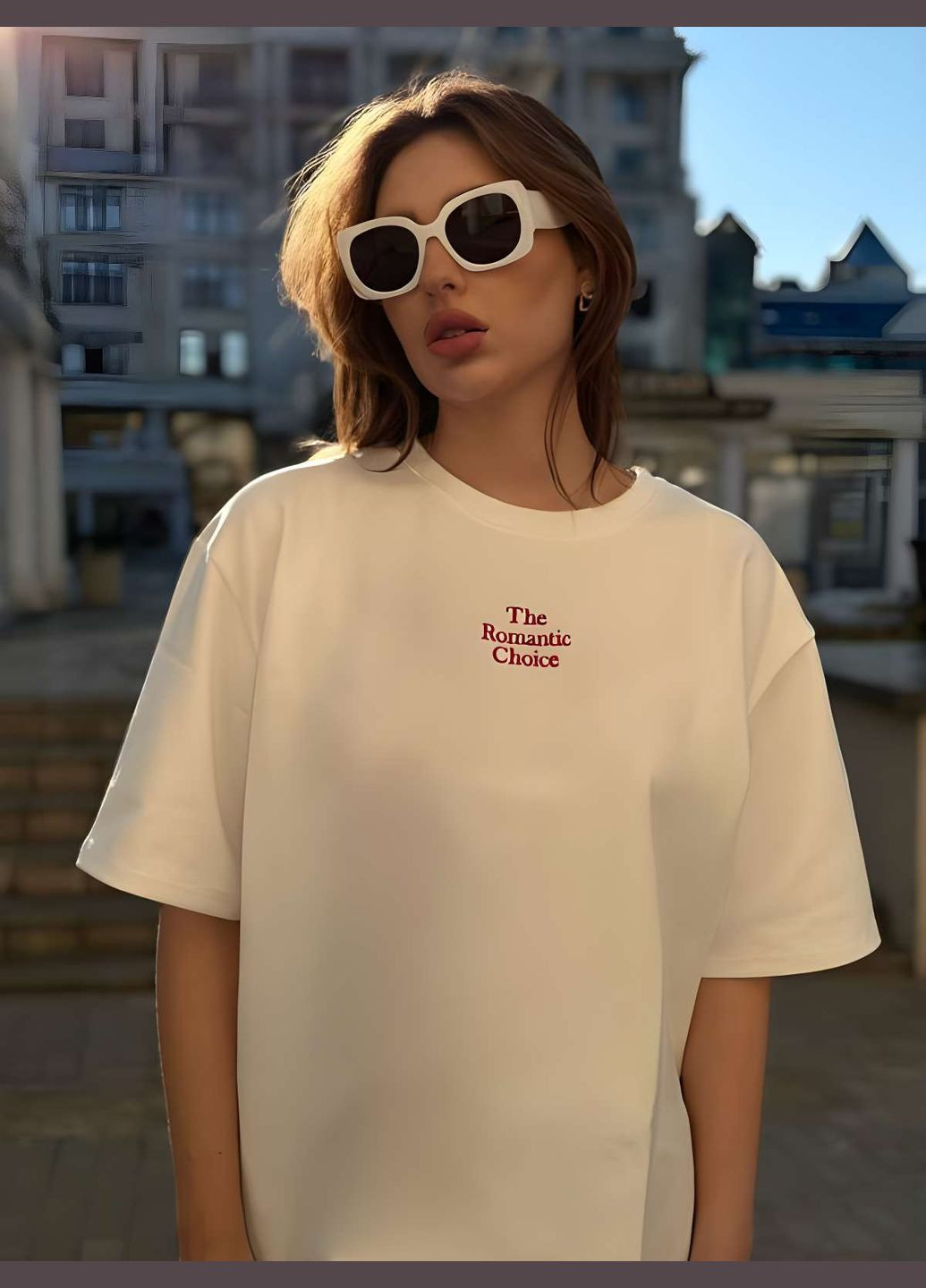 Жіноча чорна базова футболка one size оверсайз із написом вишивка Україна - (339402838)