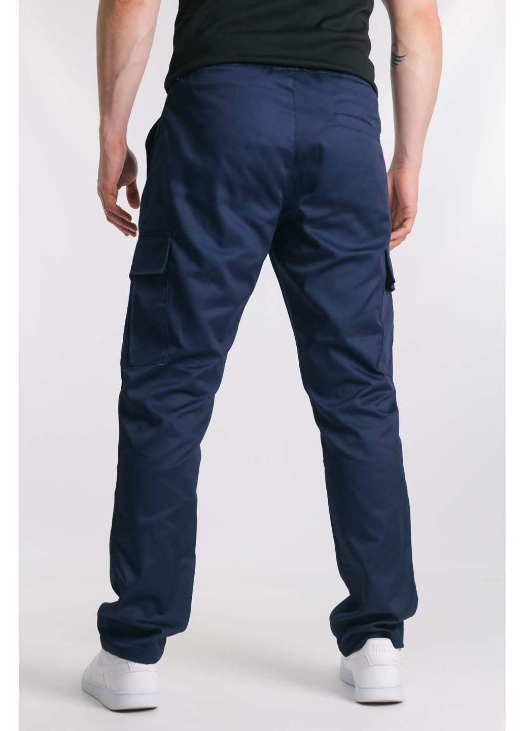 Синие спортивные, кэжуал демисезонные брюки Intruder