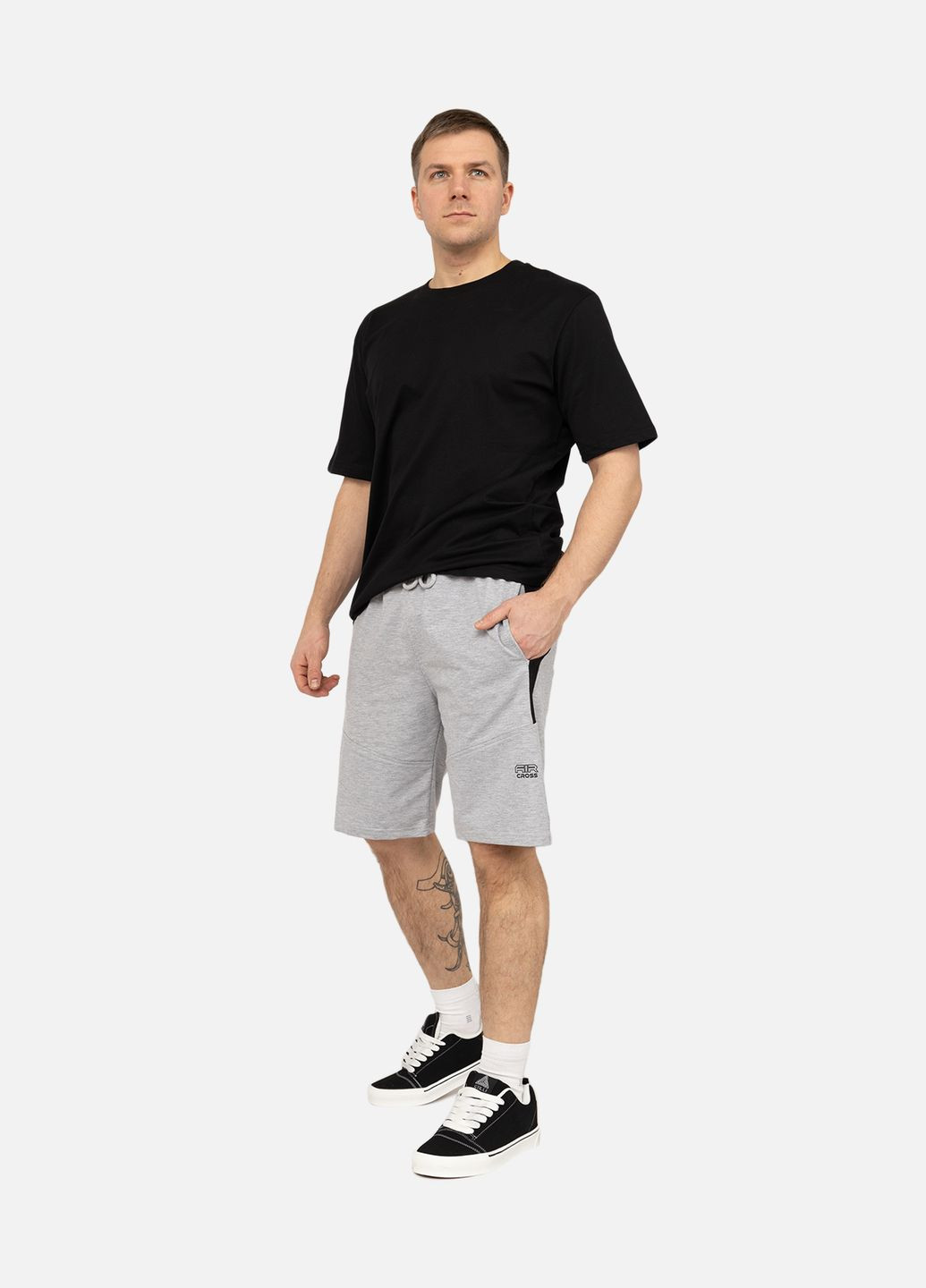 Шорты спортивные мужские цвет светло-серый ЦБ-00269873 Yuki (318555634)