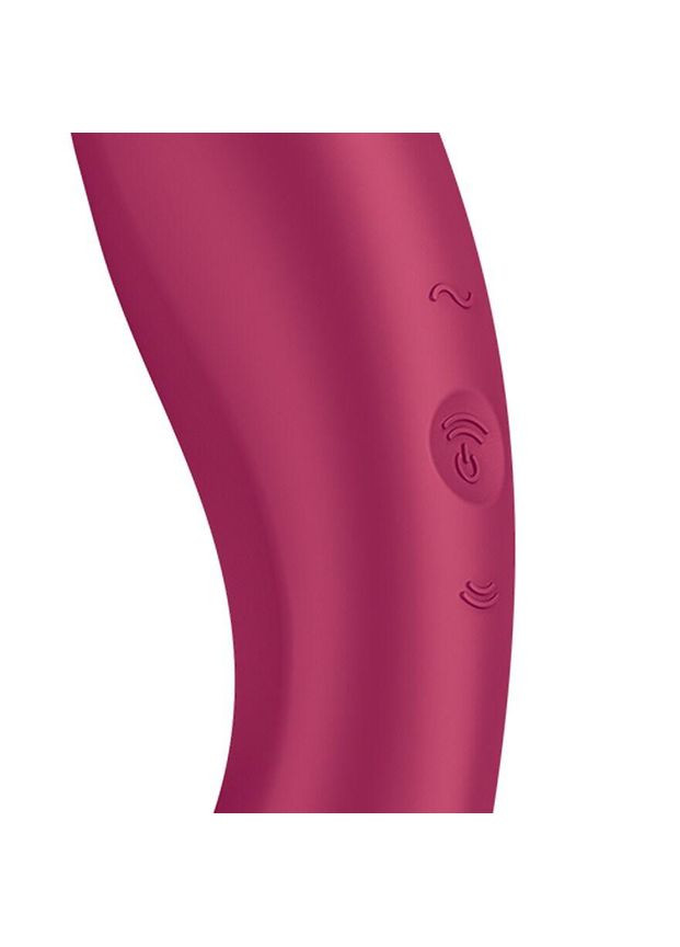 Вакуумный стимулятор с вибрацией Satisfyer Curvy Trinity 1 Red, игрушка 3в1 No Brand (366877302)