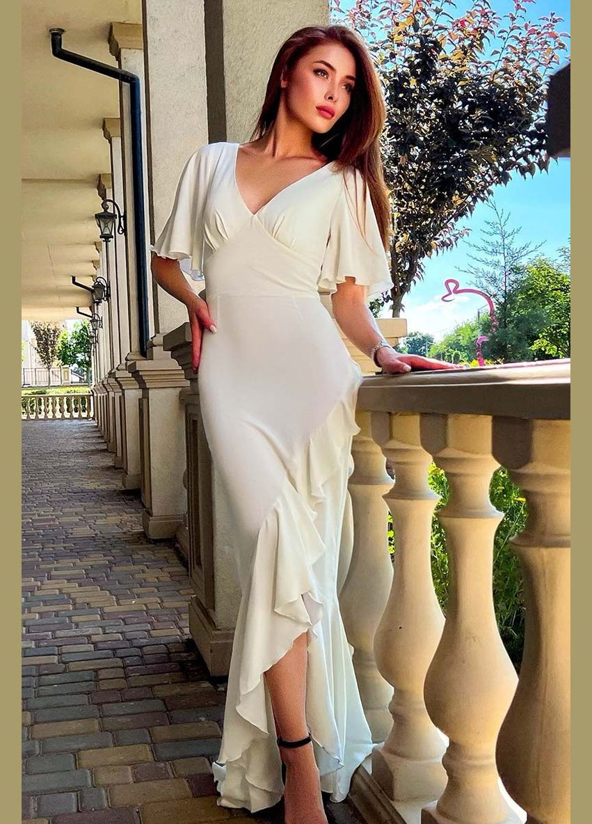 Білий вечірня плаття футляр Annita однотонна