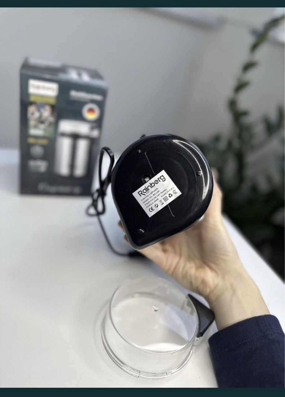 Кофемолка кавомолка подрібнювач 600W дуже потужна!!! Rainberg (341355877)