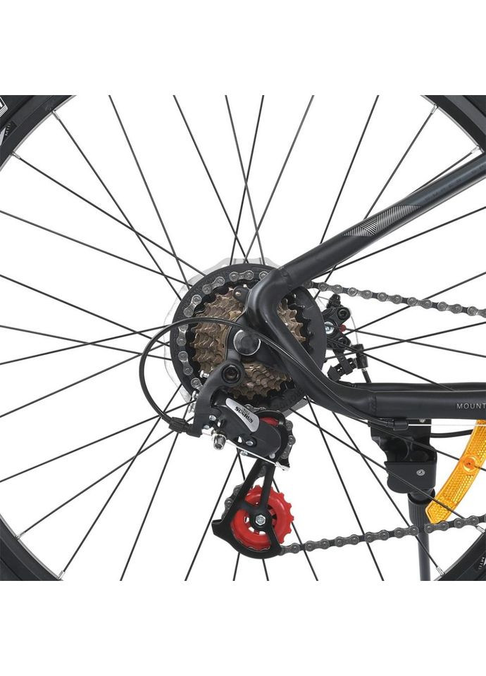 Велосипед SKD75 MTB 2605-1, 26 дюймів, сталева рама 16 Sunrun 24SP чорний PROF1 (370977371)