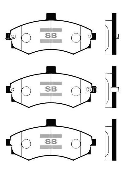 Колодки тормозные дисковые ПЕРЕДНИЙ KIA CERATO I ЛИФТБЕК (LD) 1.6 2004.04-2011.12 (HQ SP1152) HI-Q (362607339)