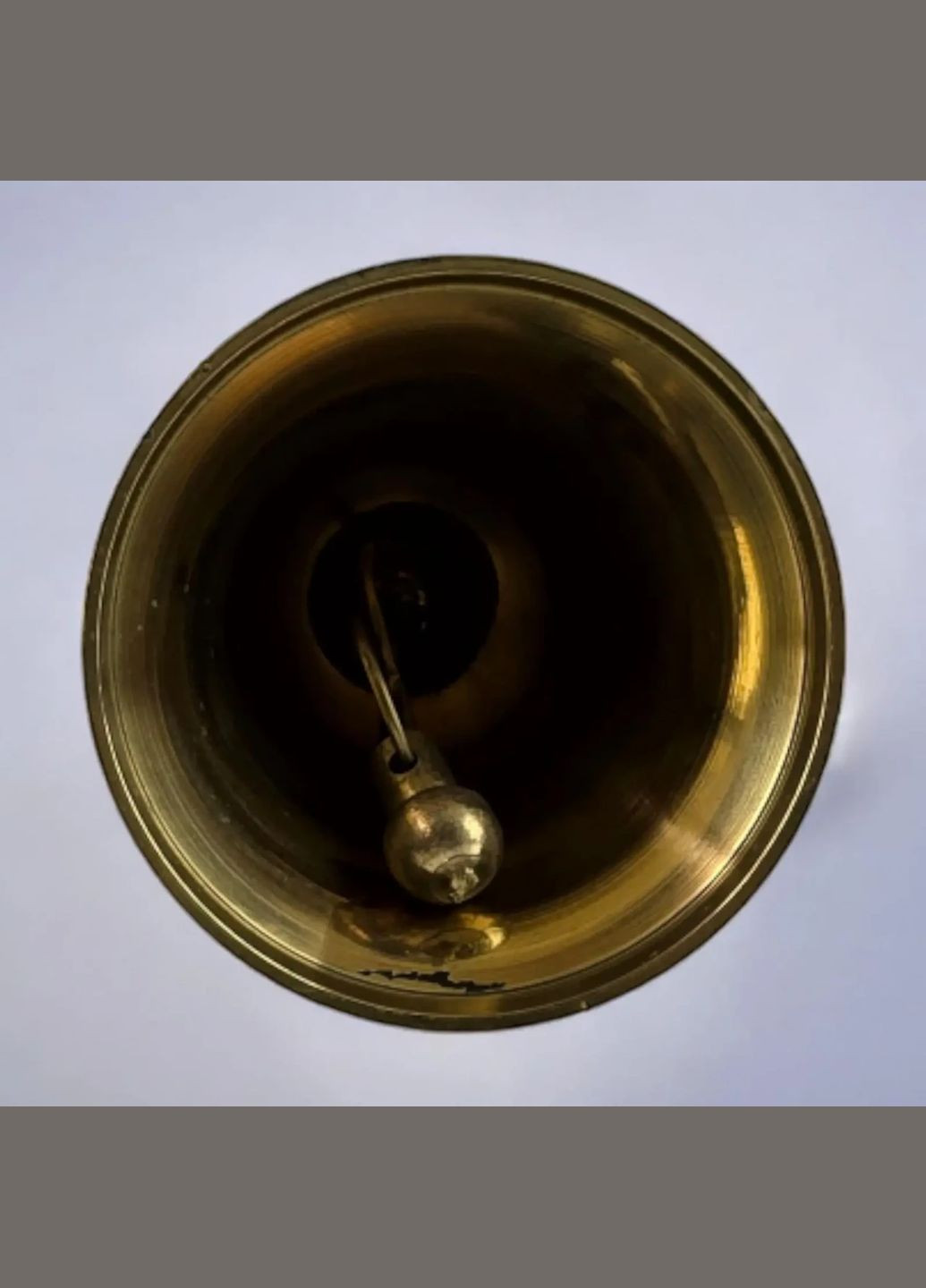 Дзвіночок з ручкою з малюнком бронзовий "Птахи на жовтому фоні" (21,5х14х7,4 см) No Brand (316718556)