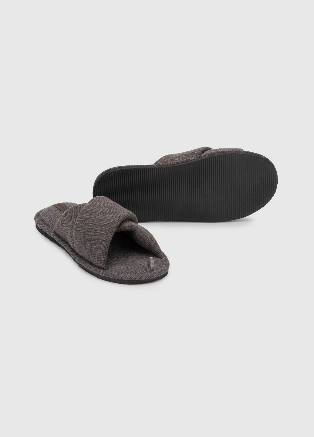 Темно-серые тапочки мужские 9263-9264-9265 темно-серый (4820182037412a) shop (4820182037412) Twins