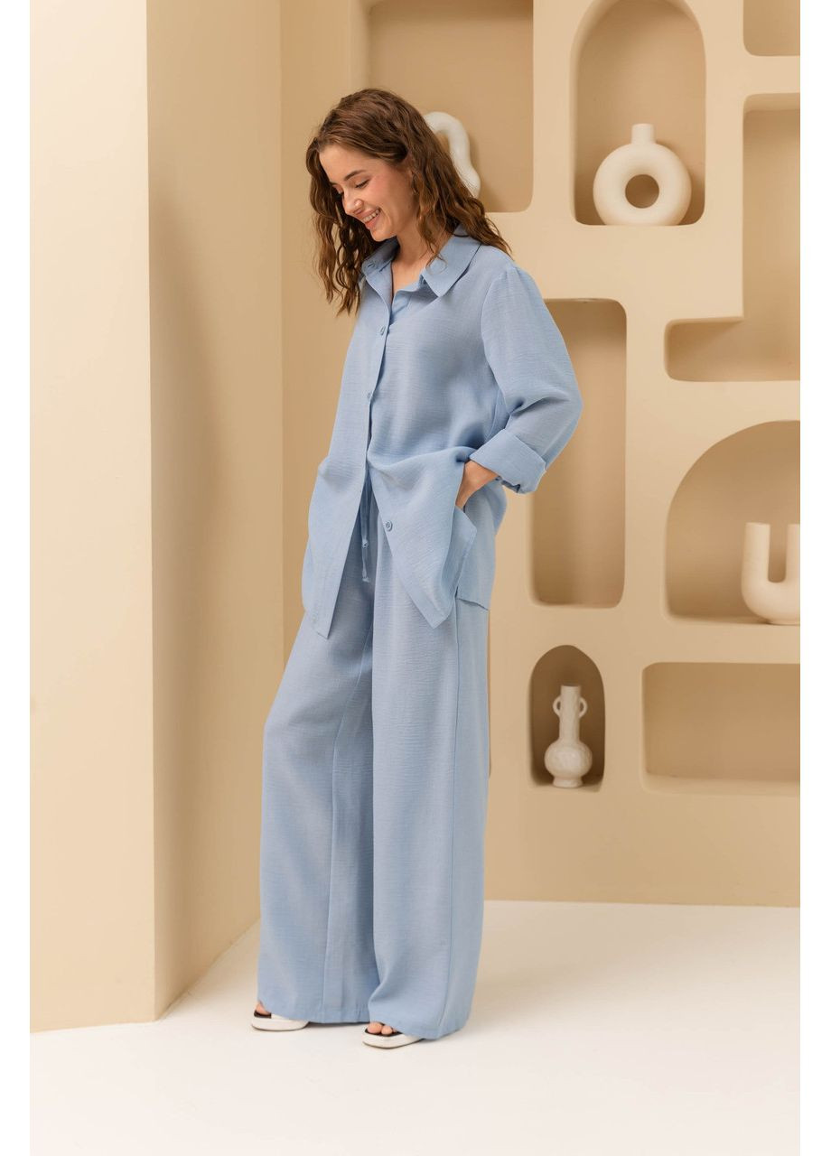 Голубые широкие брюки Seventeen (355264913)