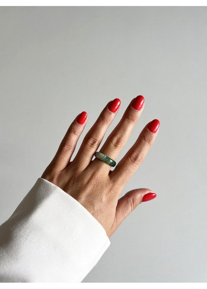 Зеленое кольцо из агата 5135 (Размер 16,5) LeBijou (367579873)