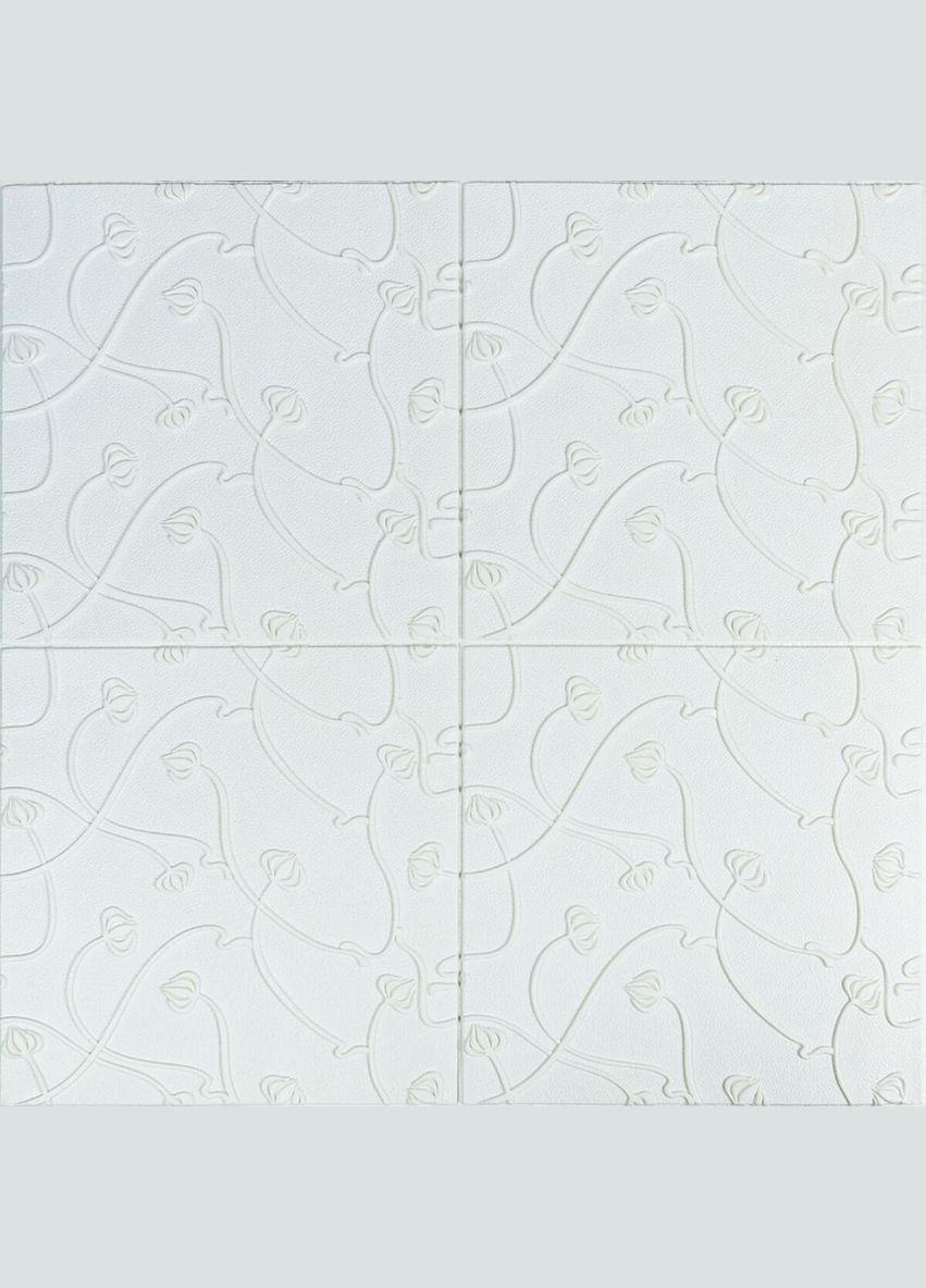 Панель 3D WHITE 700*700*6mm (D) SW-00001958 Sticker Wall (316101218)