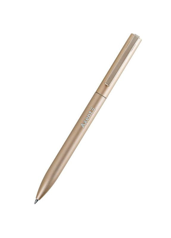 Ручка шариковая синяя 0,7мм, корпус металл золотой Partner AB109935-02-A Axent (294629914)