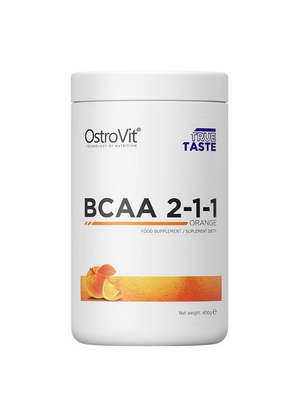 Амінокислота BCAA 2-1-1, 400 грам Апельсин Ostrovit (293341479)