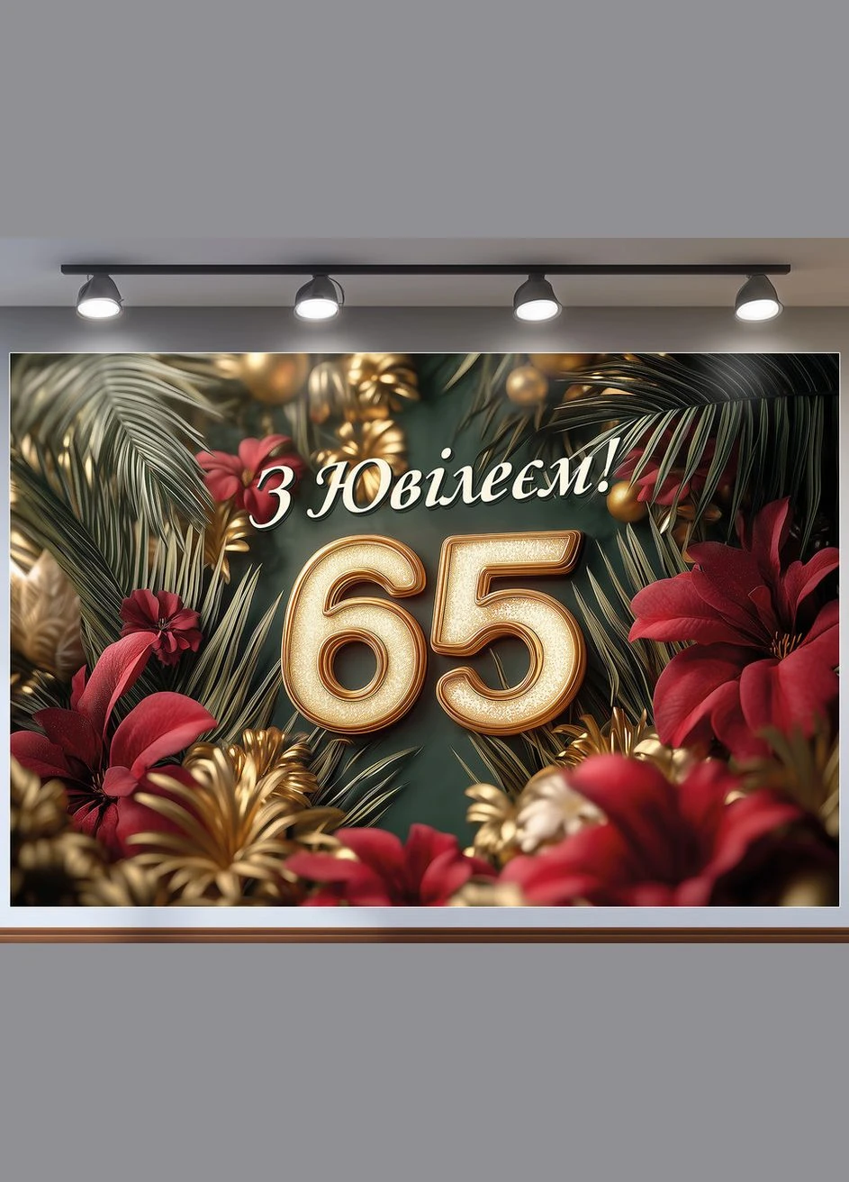 Банер для фотозони "З Днем народження" | 1.8×1.2 м | Святковий фон №42320 Vinylpex (360981186)