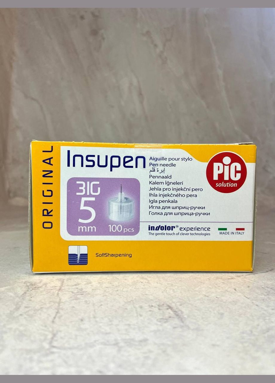 Иглы Insupen (Инсупен) 31G/5 мм для шприц-ручки No Brand (323169059)