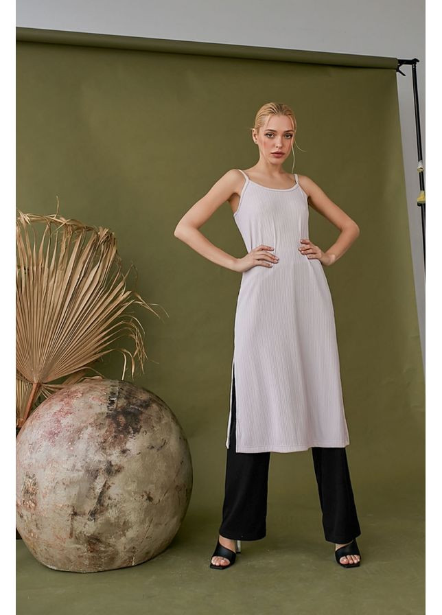 Пудрова жіноча сукня на бретелях Bellise