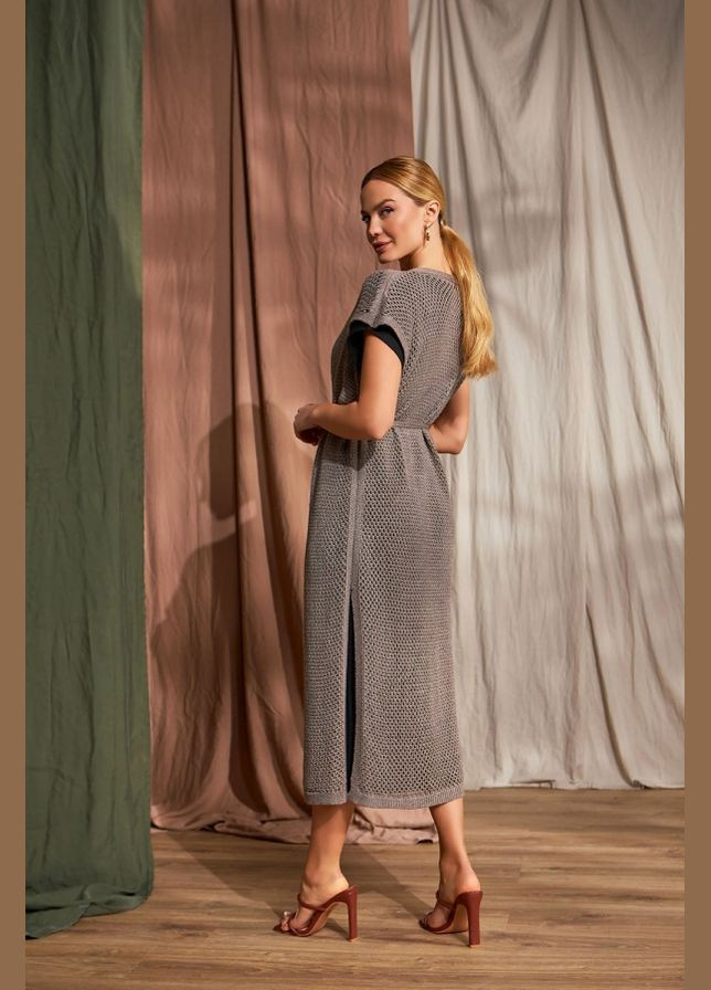 Жіночий подовжений кардиган-сітка (2456) Triko Bakh (334710291)