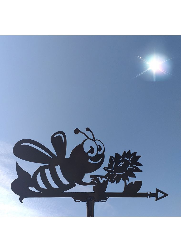 Флюгер на будинок Бджола, флюгер на дах з металу 3 мм. No Brand (368896433)