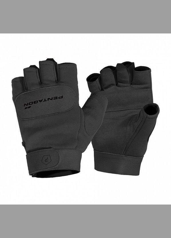 Рукавиці тактичні безпалі Pentagon Duty Mechanic 1/2 Gloves, Black, M No Brand (331904883)