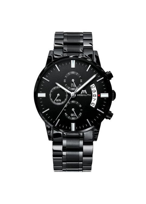 Наручний годинник чоловічий Super Чорний (1968) MegaLith (364274207)