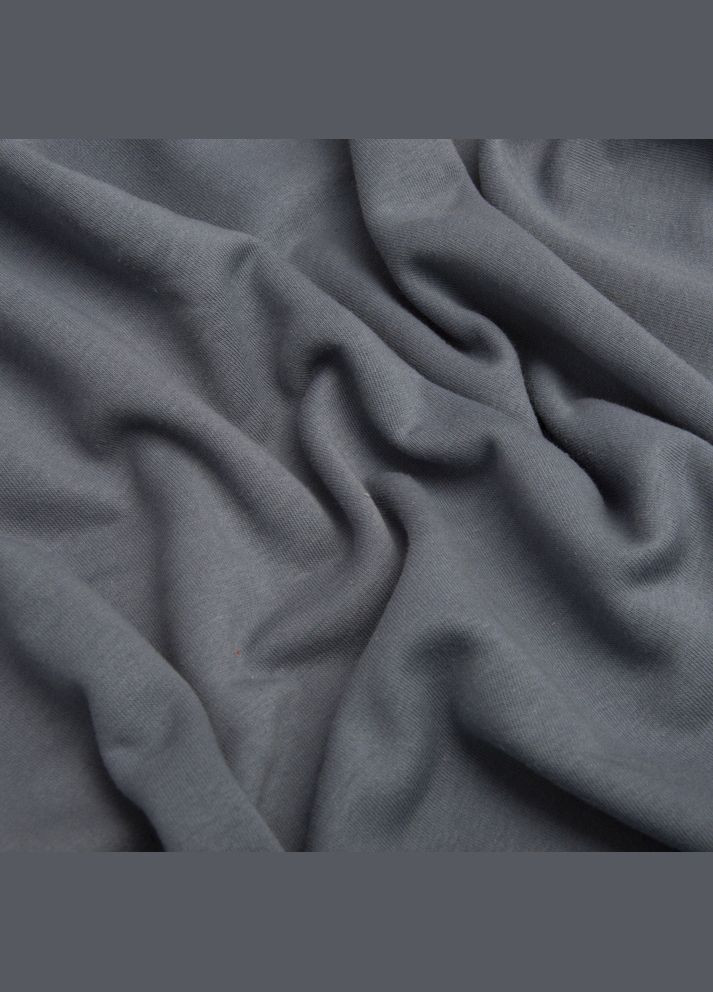 Тканина трикотаж трьохнитка петля Сезон сірий IDEIA (289552739)