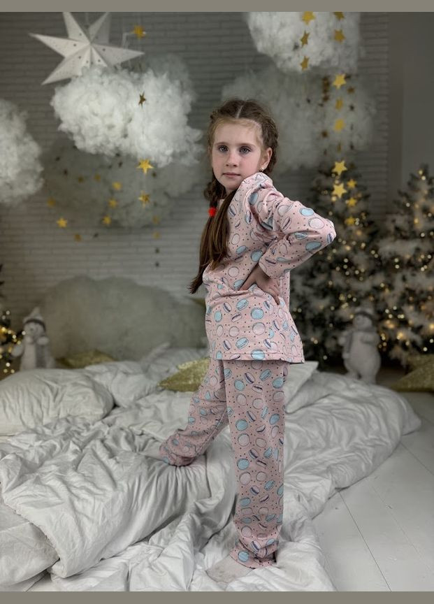 Розовая пижама для девочки (подростковая) hc (h001-6076-024-2-1) No Brand