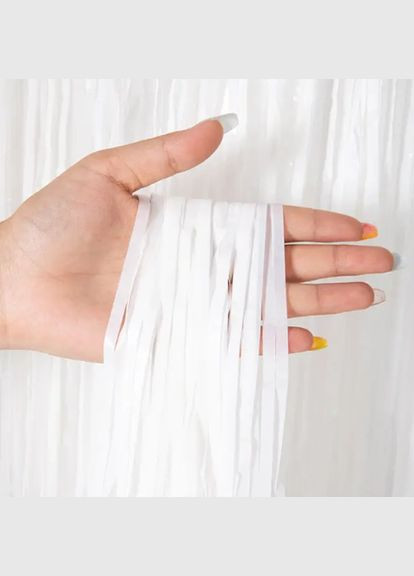 для фотозони із дефектом 2 м на 1 м білий Jannet Дощик (316430784)