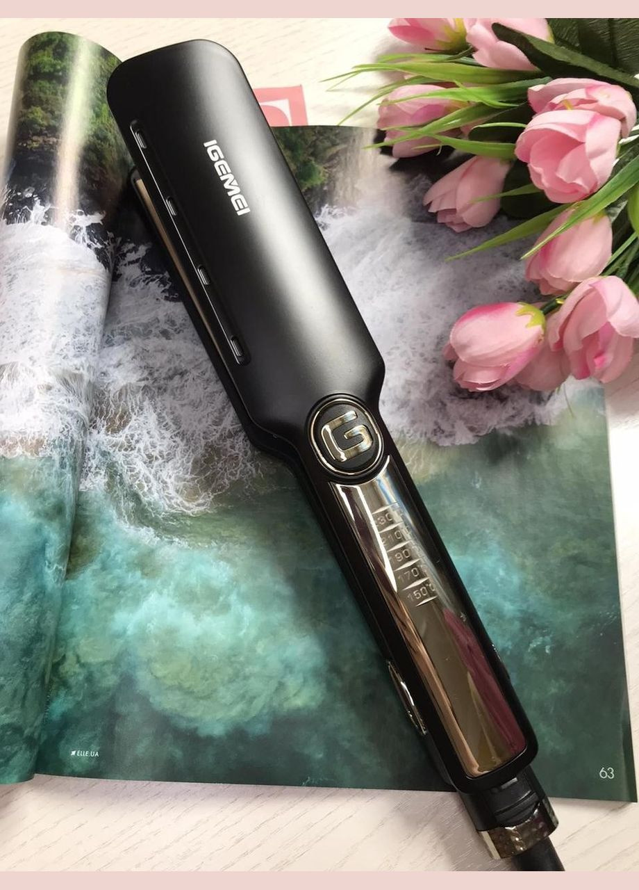 Профессиональная плойка для укладки волос выпрямитель GM450 Pro Black Gemei (306716673)
