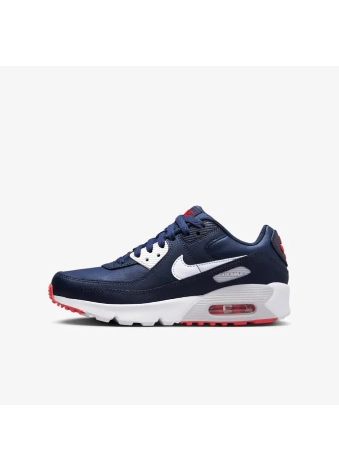 Кросівки дитячі Air Max 90 Leather Obsidian Track Red Blue DV3607-400 Nike (386066638)
