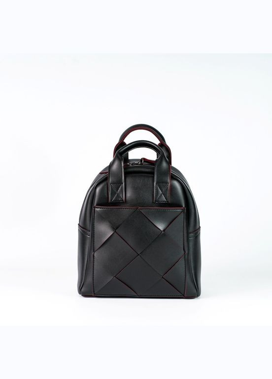 Рюкзак жіночій XENIA з екошкіри чорний і червоний JUGO №54-21 (289355898)