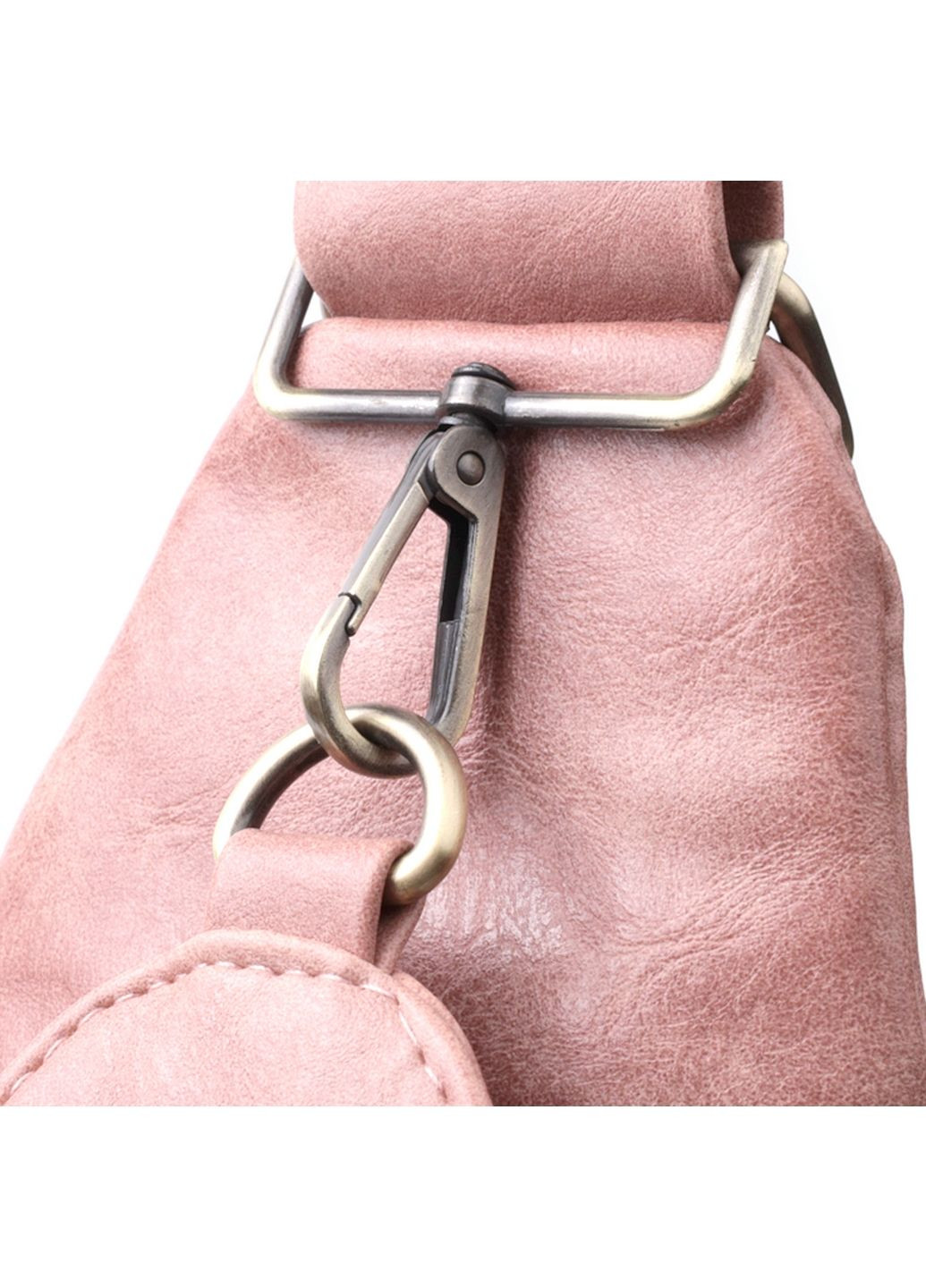 Жіноча сумка з акцентом на текстильну лямку з гладкою екошкірою. 18х33х10 см Vintage (315870223)