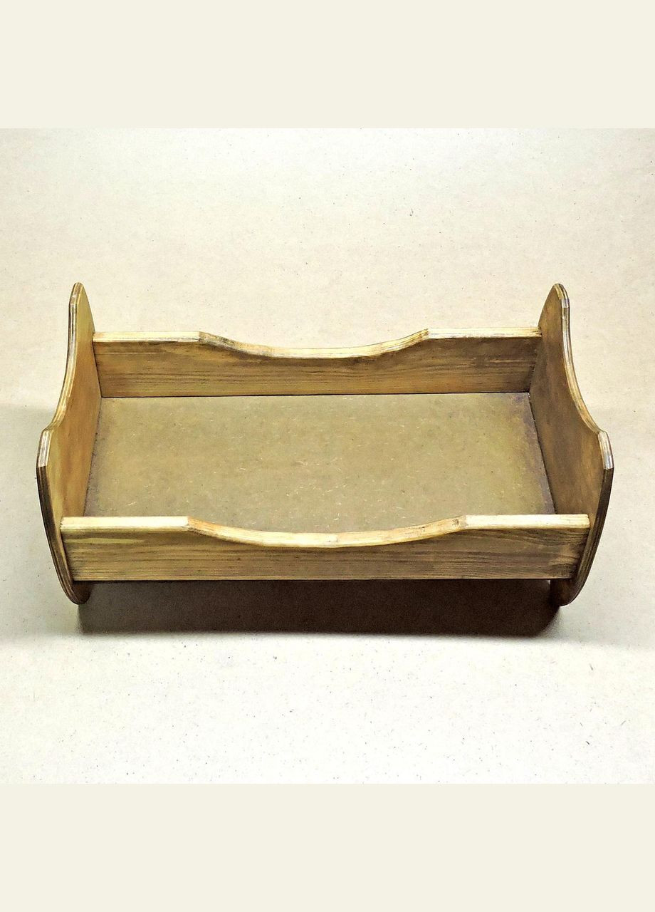 Ліжко для ляльок з дерева Жасмін капучино (КРТ-000703) No Brand (328605779)