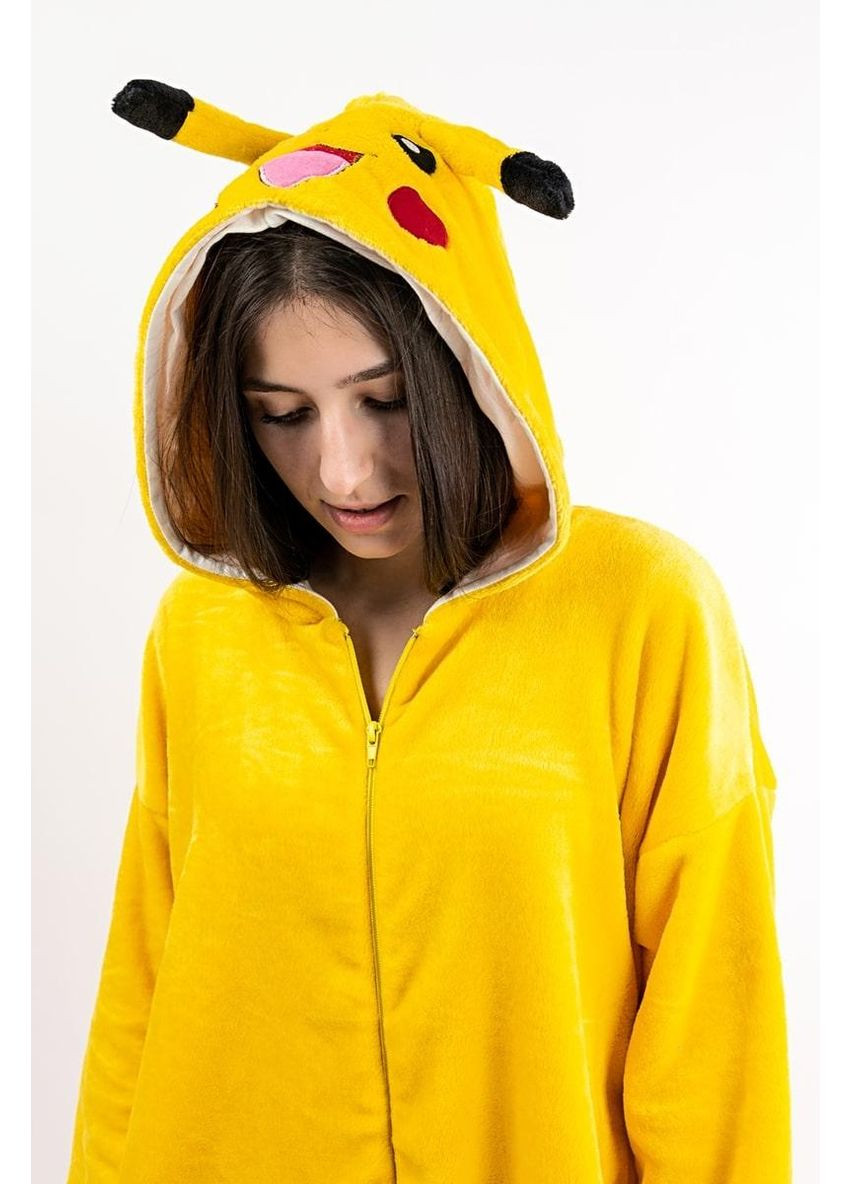 Кігурумі унісекс Пікачу жіночий чоловічий костюм піжама велсофт теплий домашній одяг V&V (361676659)