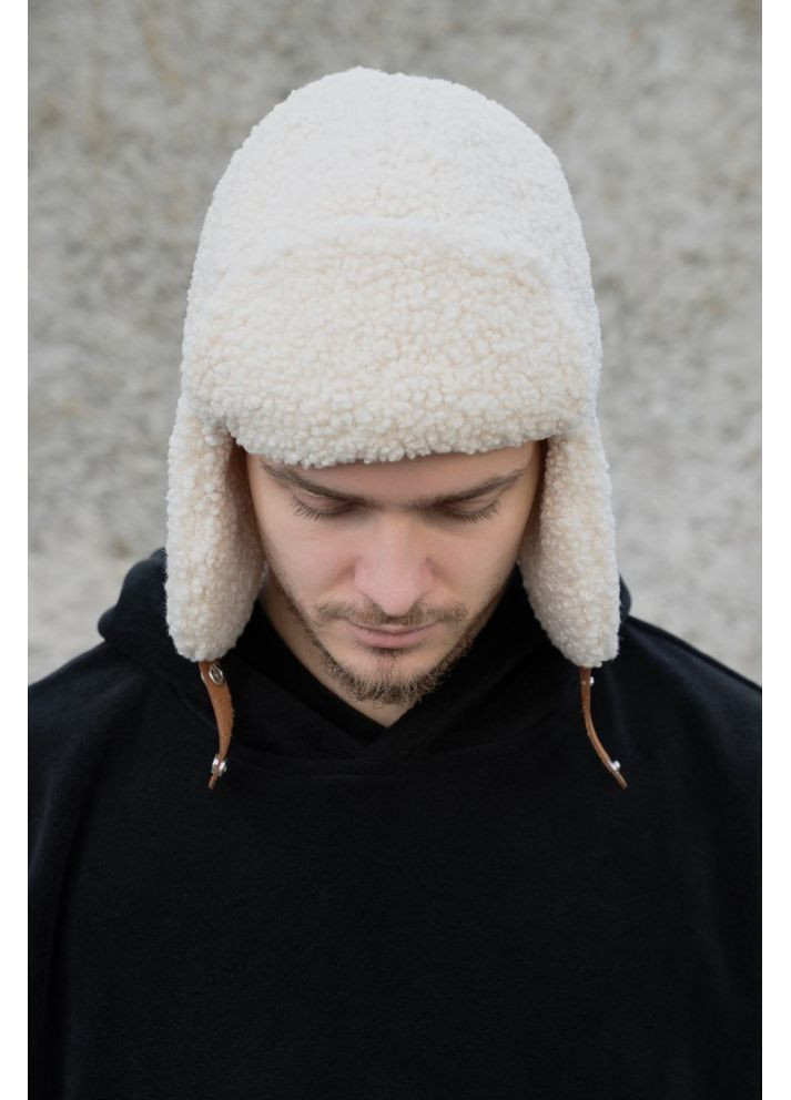 Шапка вушанка Теді Celebrity Beige Without (363021008)