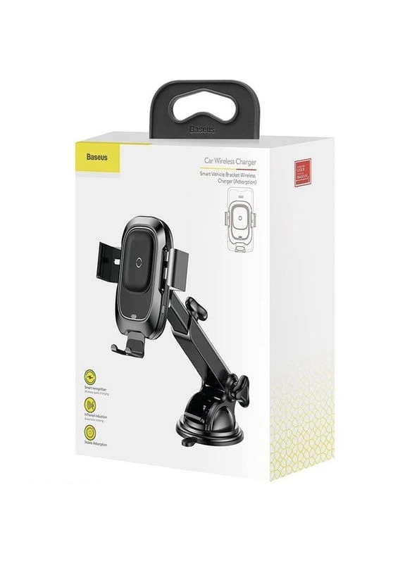 Автомобильный держатель холдер с БЗУ Wireless Charger Smart Vehicle Bracket Sucker Style Holder Baseus (276972724)