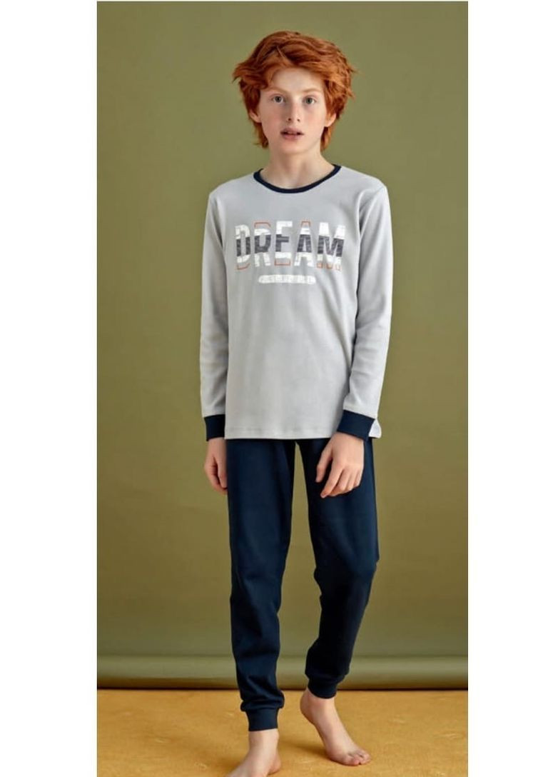 Сіро-синя всесезон піжама Kazan 966