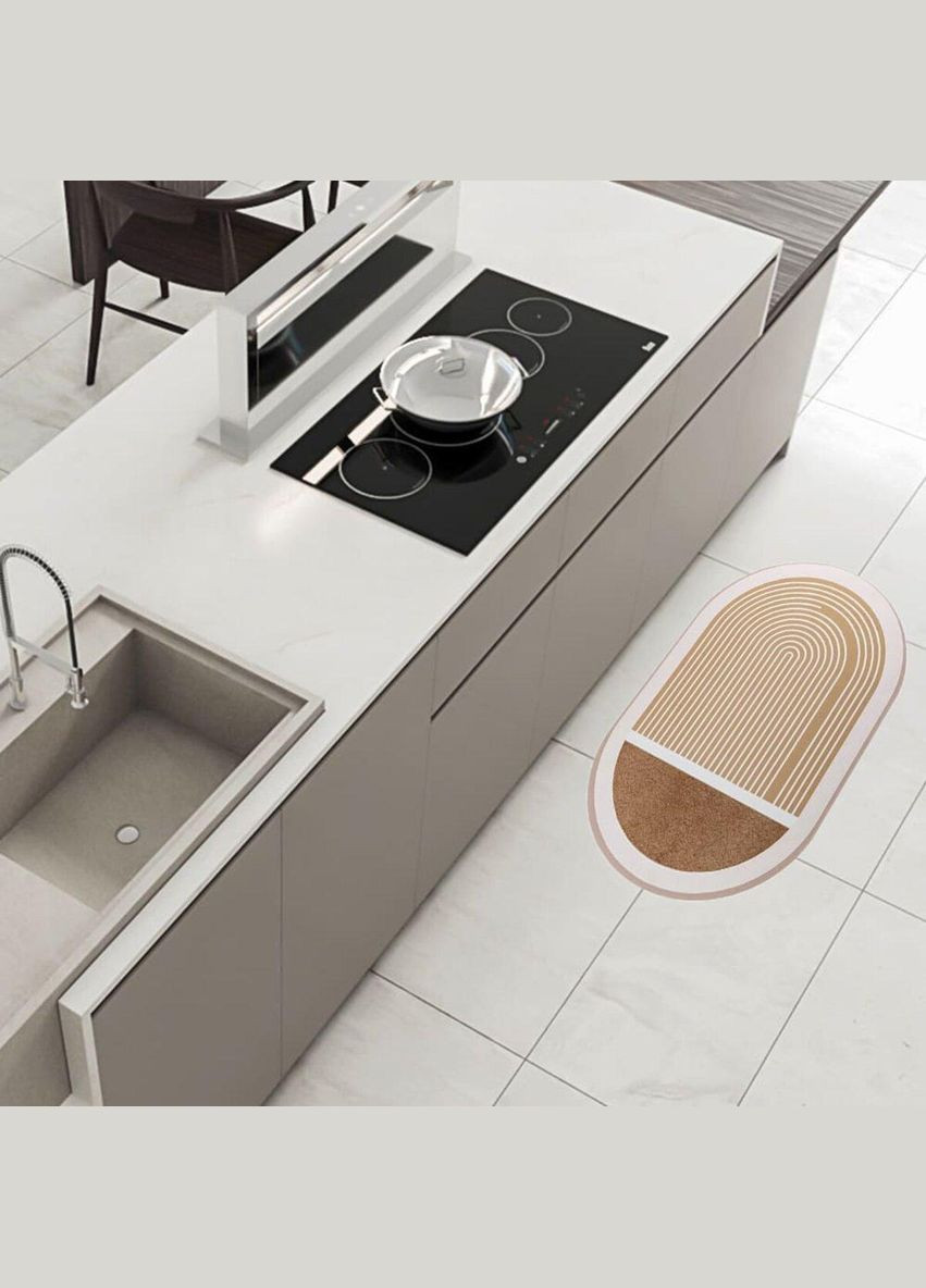 Влагопоглощающий коврик 48х78CMх3MM (D) SW-00001889 Бежевый Sticker Wall (297915318)