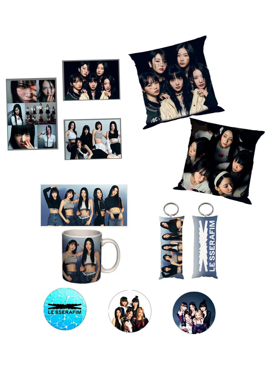 Подарунковий к-поп бокс LE SSERAFIM набір Ле Серафім (w133) No Brand (326998049)