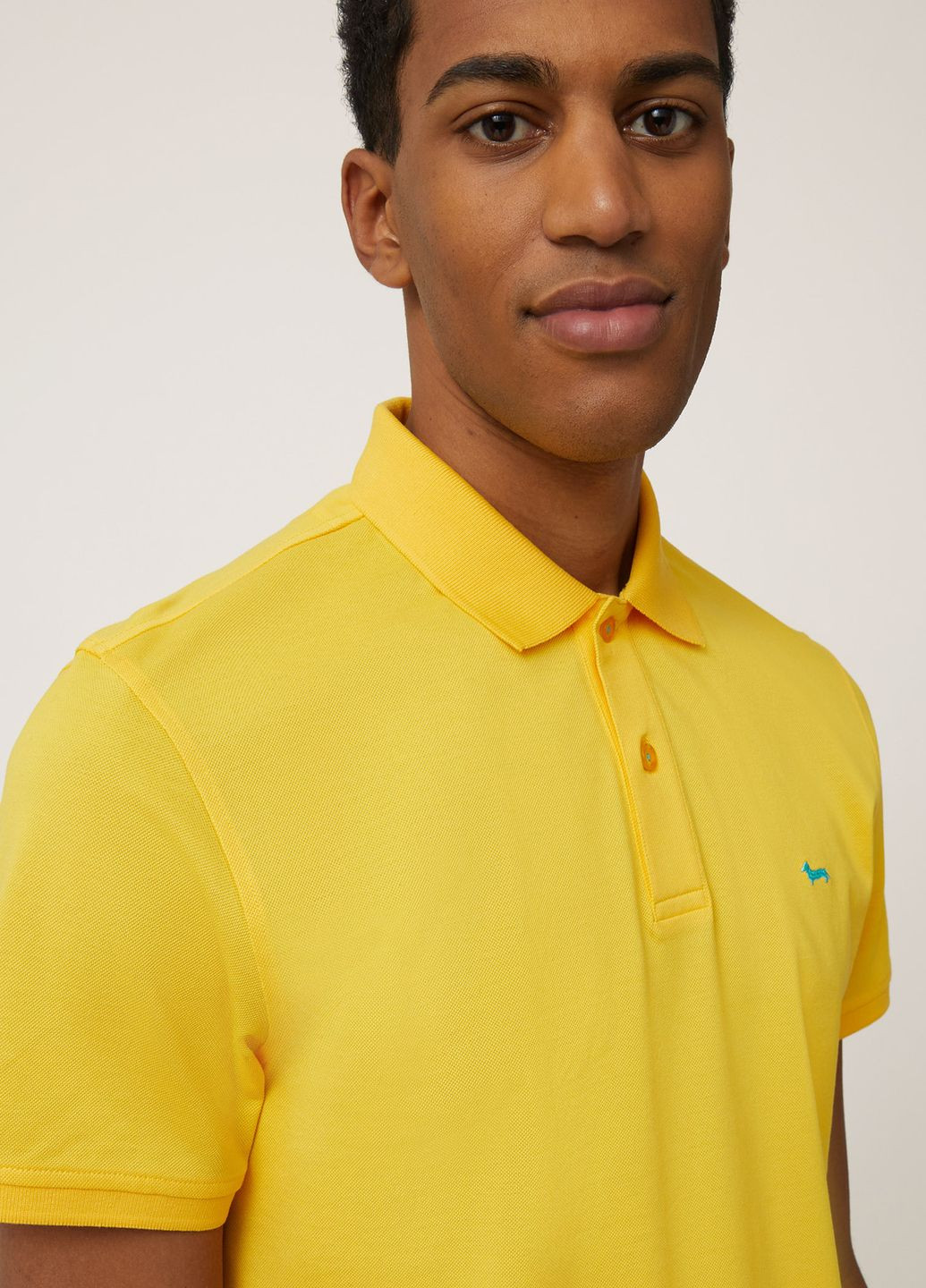 Желтая футболка-поло для мужчин Harmont & Blaine