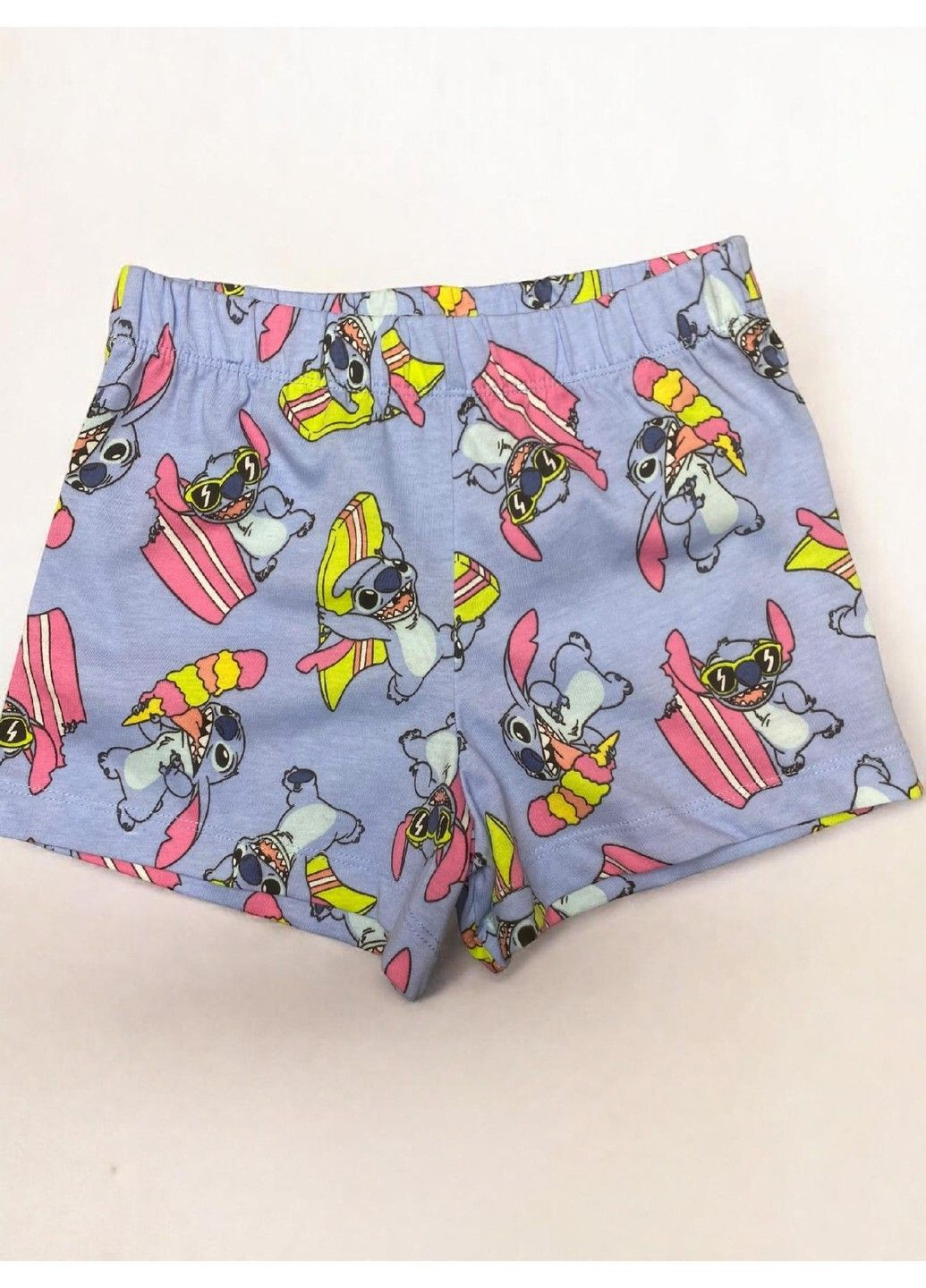Шорты детские из хлопка на девочку Дисней Лило и Стич, синие Primark (333334387)