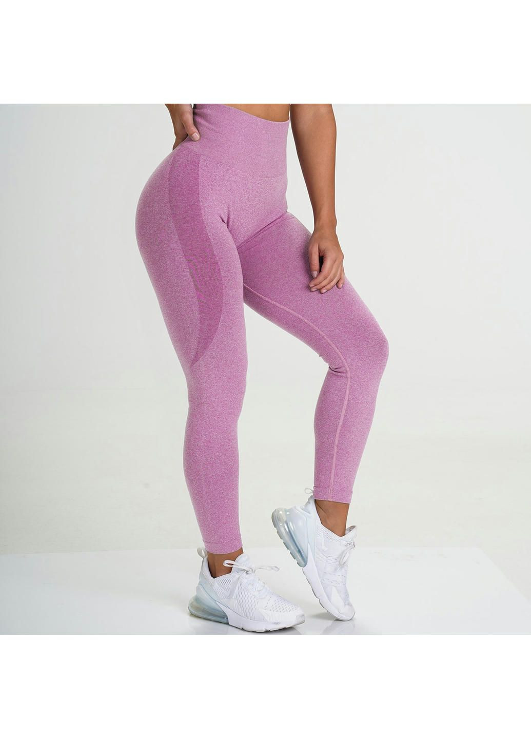 Легінси жіночі спортивні 11468 M рожеві Fashion (294067365)