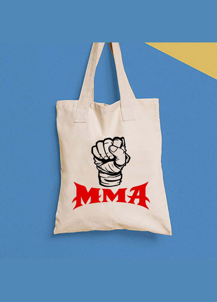 Еко сумка,, щоденна з принтом "ММА кулак" Push IT Кавун шопер (316138132)