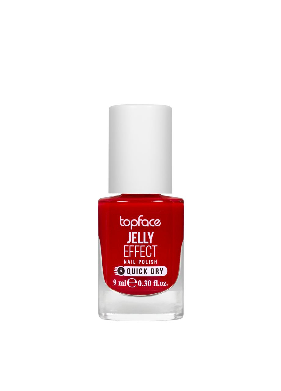 Лак для ногтей Jelly Effect Nail Polish быстросохнущий №29 Красный (PT110) TopFace (362138644)