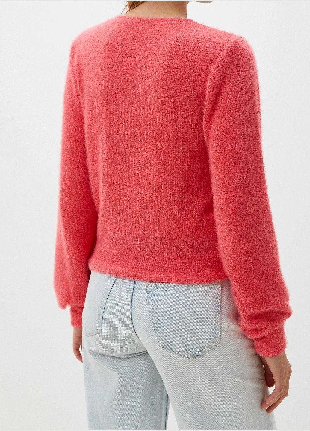 Кораловий демісезонний цікава кофтинка Fashion Club