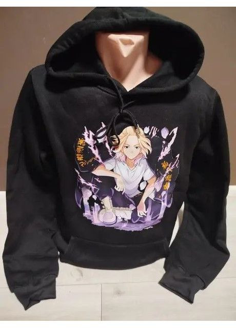 Утепленный батник пайта толстовка для мальчика подростка с начесом Аниме Сано Манджиро Токийские мстители на 13-18 лет No Brand (366812401)