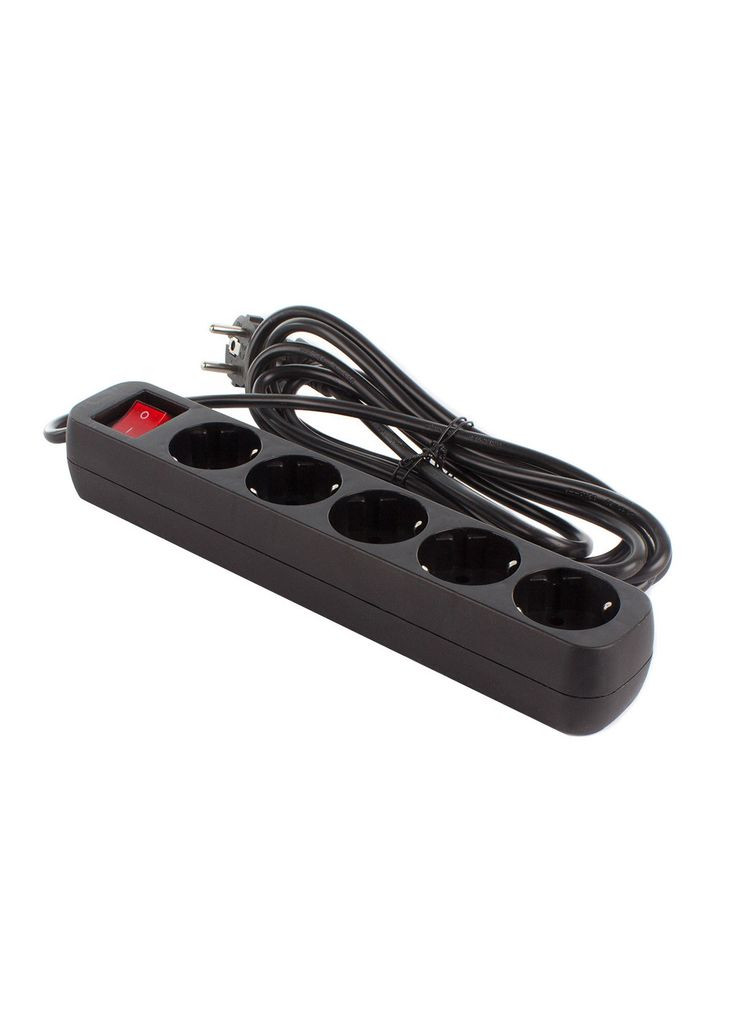 Мережевий фільтр живлення CW-PSEA52BK, 5 розеток/ 2M black (CW-PSEA52BK) Colorway (306618254)