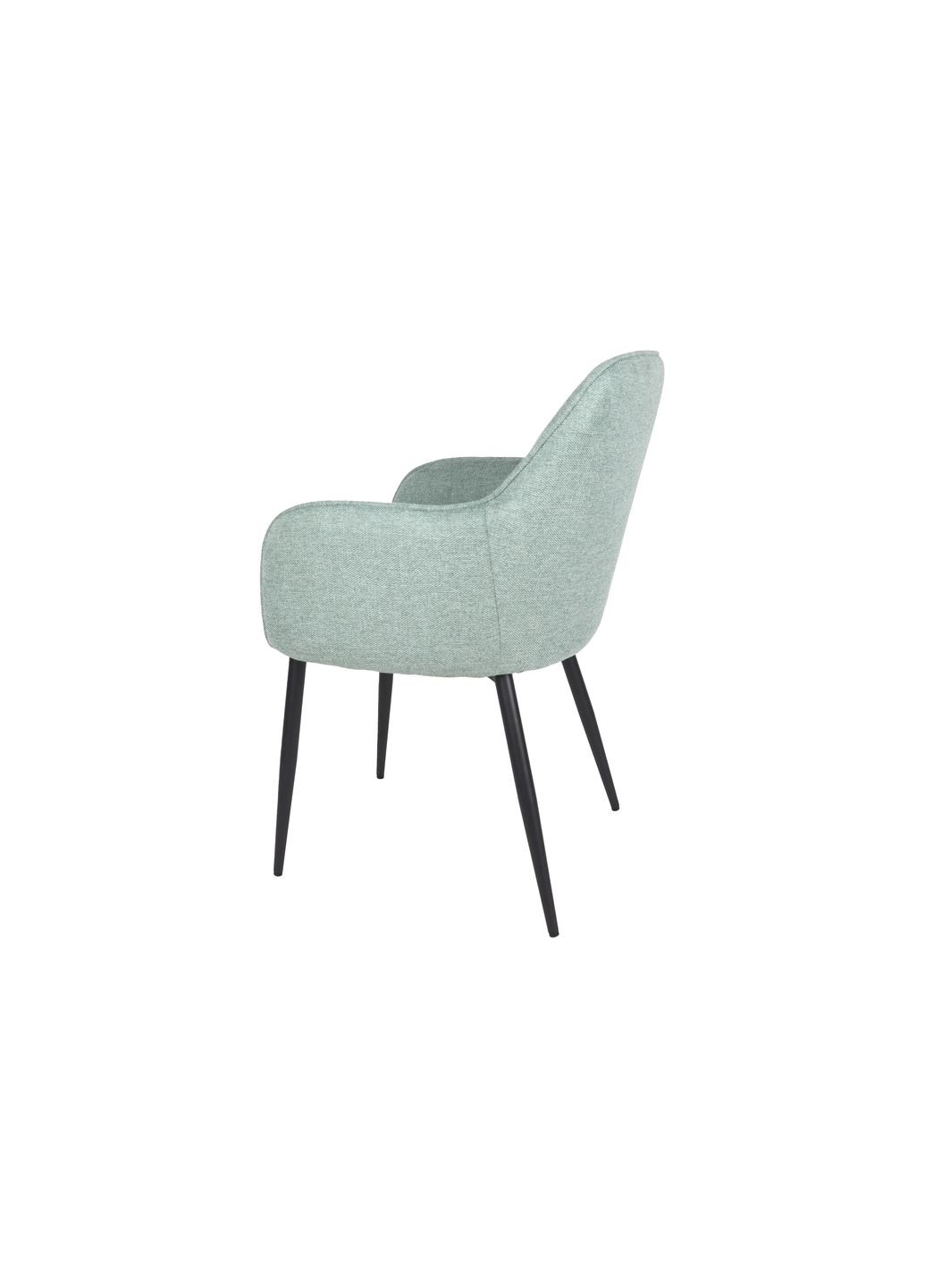Стілець EMILY чорний каркас/ментолова тканина Intarsio (372178479)